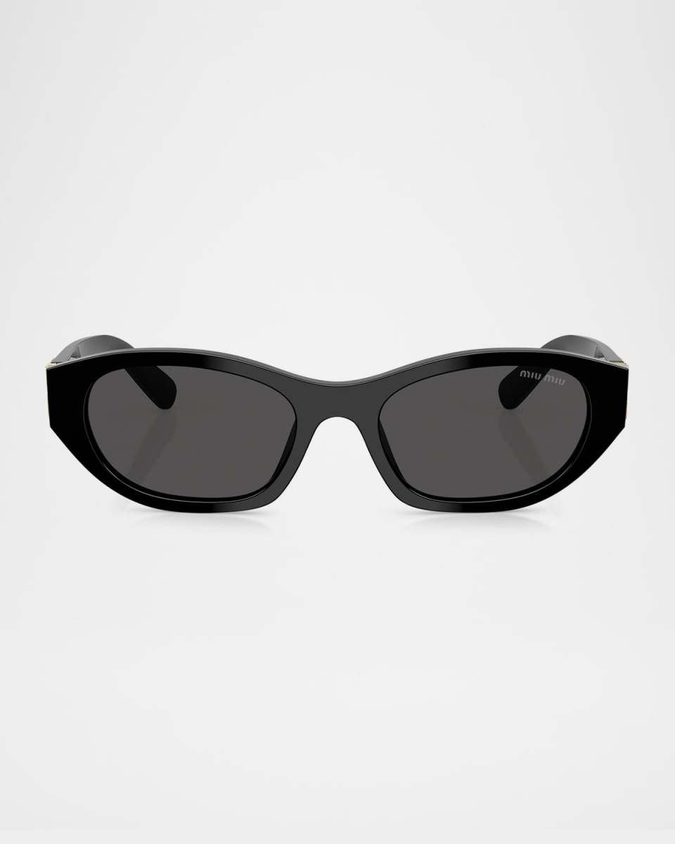 MUA03SF Acetate Oval Sunglasses